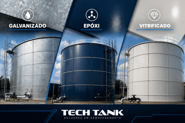 Tanque Galvanizado vs. Epóxi vs. Vitrificado Tech Tank